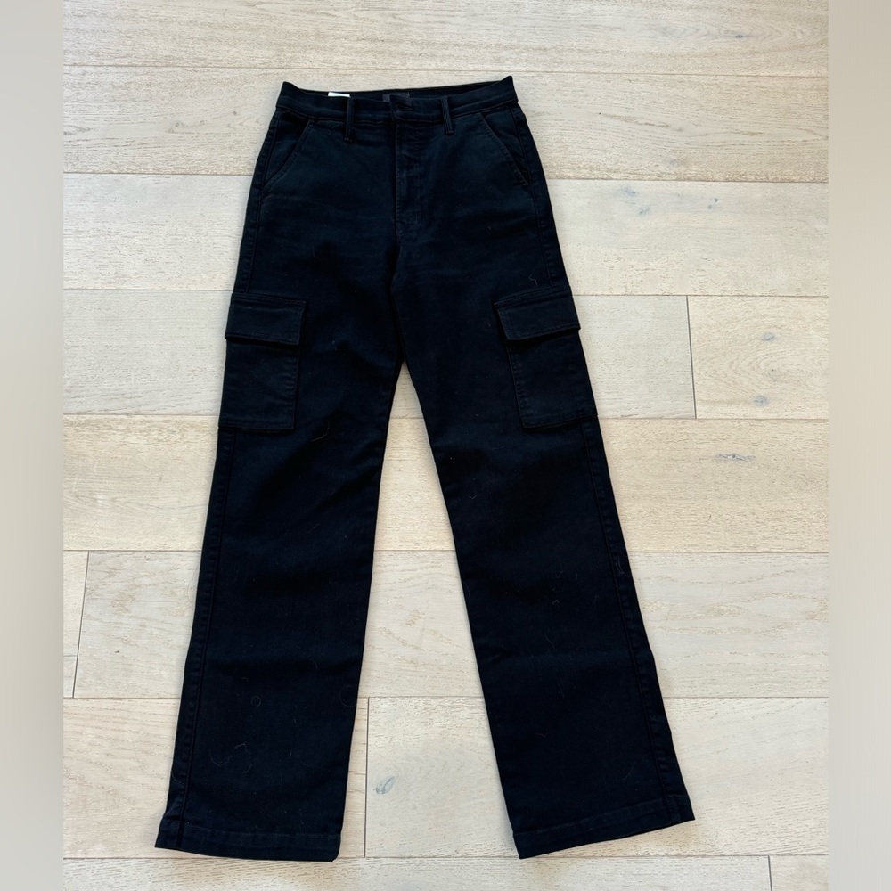 NWOT Mother The Straight Up Rambler Cargo 
Jeans Pants in Pitch size 28 - Picture 5 of 16